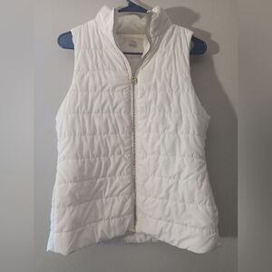 MICHAEL Michael Kors White‎ Quilted Vest Size S